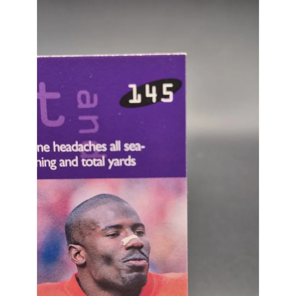 1997 Terrell Davis‎ Playoff First and Ten #145 Autographed Denver Broncos W/ COA